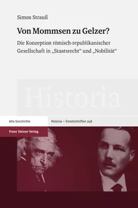 Von Mommsen zu Gelzer?_cover