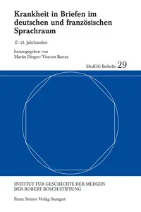 Krankheit in Briefen im deutschen und französischen Sprachraum_cover