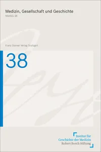 Medizin, Gesellschaft und Geschichte 38_cover