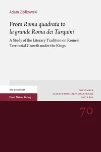 From "Roma quadrata" to "la grande Roma dei Tarquini"_cover