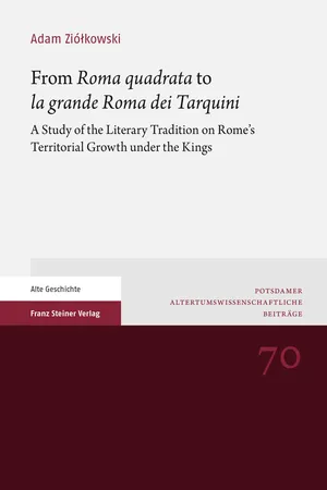 From "Roma quadrata" to "la grande Roma dei Tarquini"