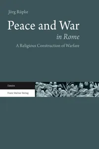 Peace and War in Rome_cover