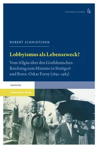 Lobbyismus als Lebenszweck?_cover