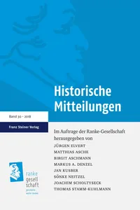 Historische Mitteilungen 30_cover