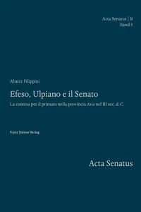 Efeso, Ulpiano e il Senato_cover