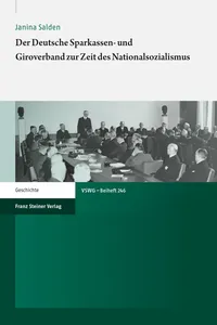 Der Deutsche Sparkassen- und Giroverband zur Zeit des Nationalsozialismus_cover