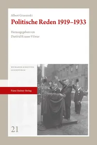 Politische Reden 1919–1933_cover