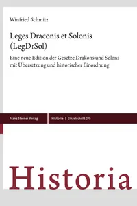 Leges Draconis et Solonis_cover
