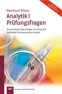 Ehlers, Analytik I - Prüfungsfragen_cover