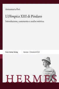 L'"Olimpica" XIII di Pindaro_cover