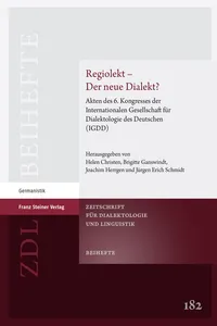 Regiolekt – Der neue Dialekt?_cover