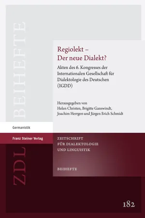 Regiolekt – Der neue Dialekt?