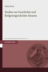 Studien zur Geschichte und Religionsgeschichte Aksums_cover