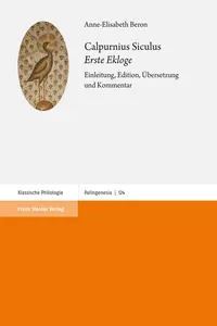 Calpurnius Siculus: "Erste Ekloge"_cover