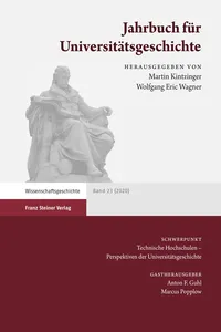 Jahrbuch für Universitätsgeschichte 23_cover