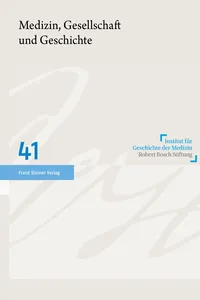 Medizin, Gesellschaft und Geschichte 41_cover