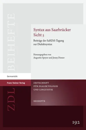 Syntax aus Saarbrücker Sicht 5