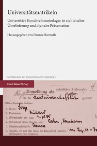 Universitätsmatrikeln_cover