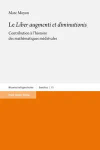 Le "Liber augmenti et diminutionis"_cover