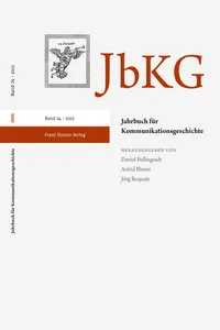 Jahrbuch für Kommunikationsgeschichte 24_cover