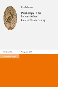 Psychologie in der hellenistischen Geschichtsschreibung_cover