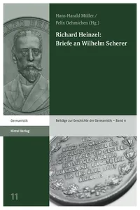 Richard Heinzel: Briefe an Wilhelm Scherer_cover