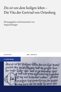 "Dis ist von dem heiligen leben"_cover