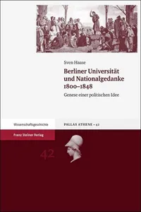 Berliner Universität und Nationalgedanke 1800–1848_cover