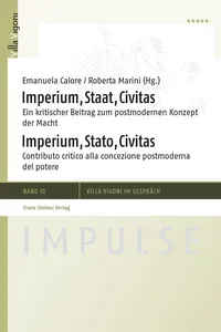 Imperium, Staat, Civitas / Imperium, Stato, Civitas_cover