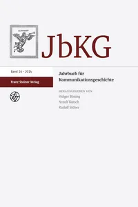 Jahrbuch für Kommunikationsgeschichte 16_cover