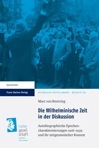 Die Wilhelminische Zeit in der Diskussion_cover