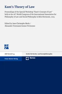 Kant's Theory of Law_cover