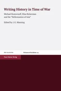 Writing History in time of war_cover