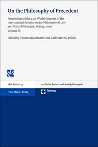 On the Philosophy of Precedent_cover