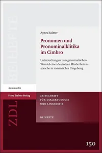 Pronomen und Pronominalklitika im Cimbro_cover