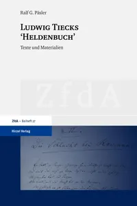 Ludwig Tiecks "Heldenbuch"_cover