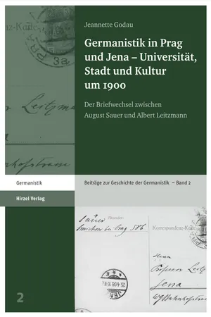 Germanistik in Prag und Jena – Universität, Stadt und Kultur um 1900