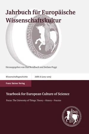 Jahrbuch für Europäische Wissenschaftskultur 8 (2013–2015)