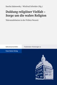 Duldung religiöser Vielfalt – Sorge um die wahre Religion_cover
