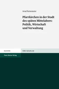 Pfarrkirchen in der Stadt des späten Mittelalters_cover