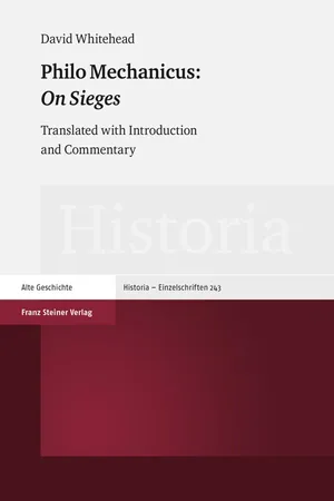 Philo Mechanicus: "On Sieges"