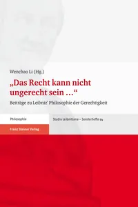 "Das Recht kann nicht ungerecht sein …"_cover