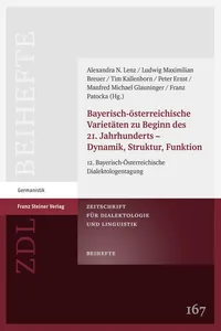 Bayerisch-österreichische Varietäten zu Beginn des 21. Jahrhunderts – Dynamik, Struktur, Funktion_cover