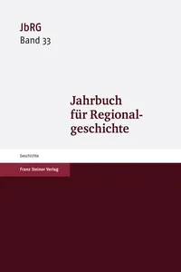 Jahrbuch für Regionalgeschichte 33_cover