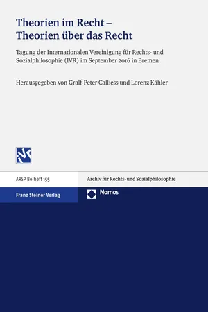 Theorien im Recht – Theorien über das Recht