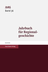 Jahrbuch für Regionalgeschichte 36_cover