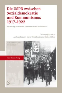 Die USPD zwischen Sozialdemokratie und Kommunismus 1917–1922_cover