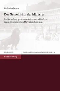 Der Gemeinsinn der Märtyrer_cover