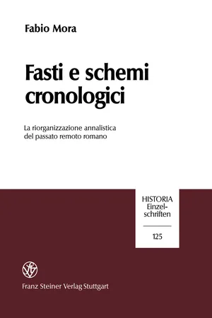 Fasti e schemi cronologici