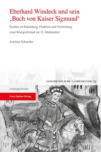 Eberhard Windeck und sein 'Buch von Kaiser Sigmund'_cover